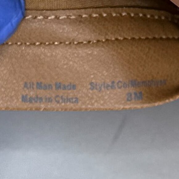 Style & Co Faux Leather Side Zip Ankle Booties Round Toe Block Heel Size 8M - Picture 9 of 14